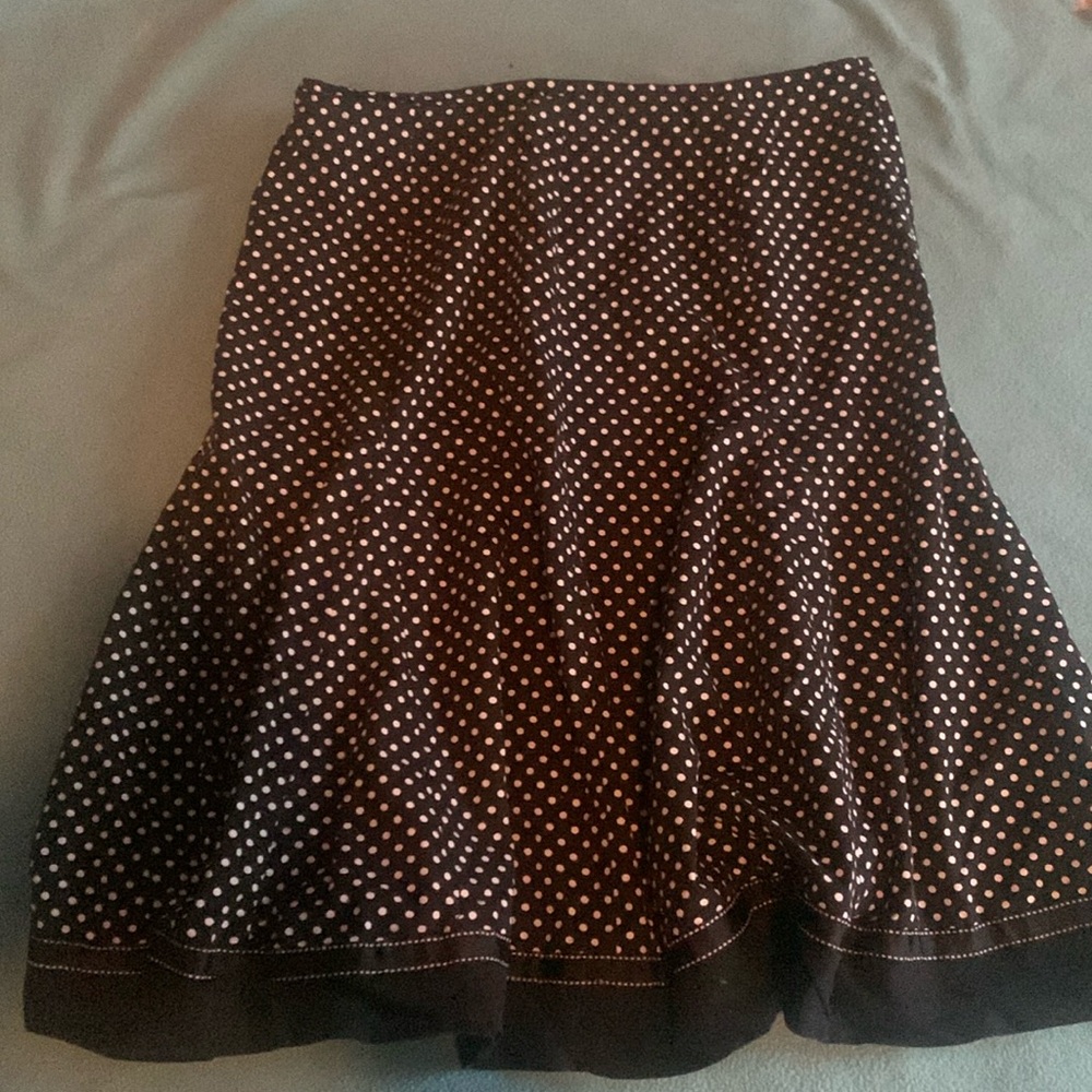 Cute polka dotted flare skirt